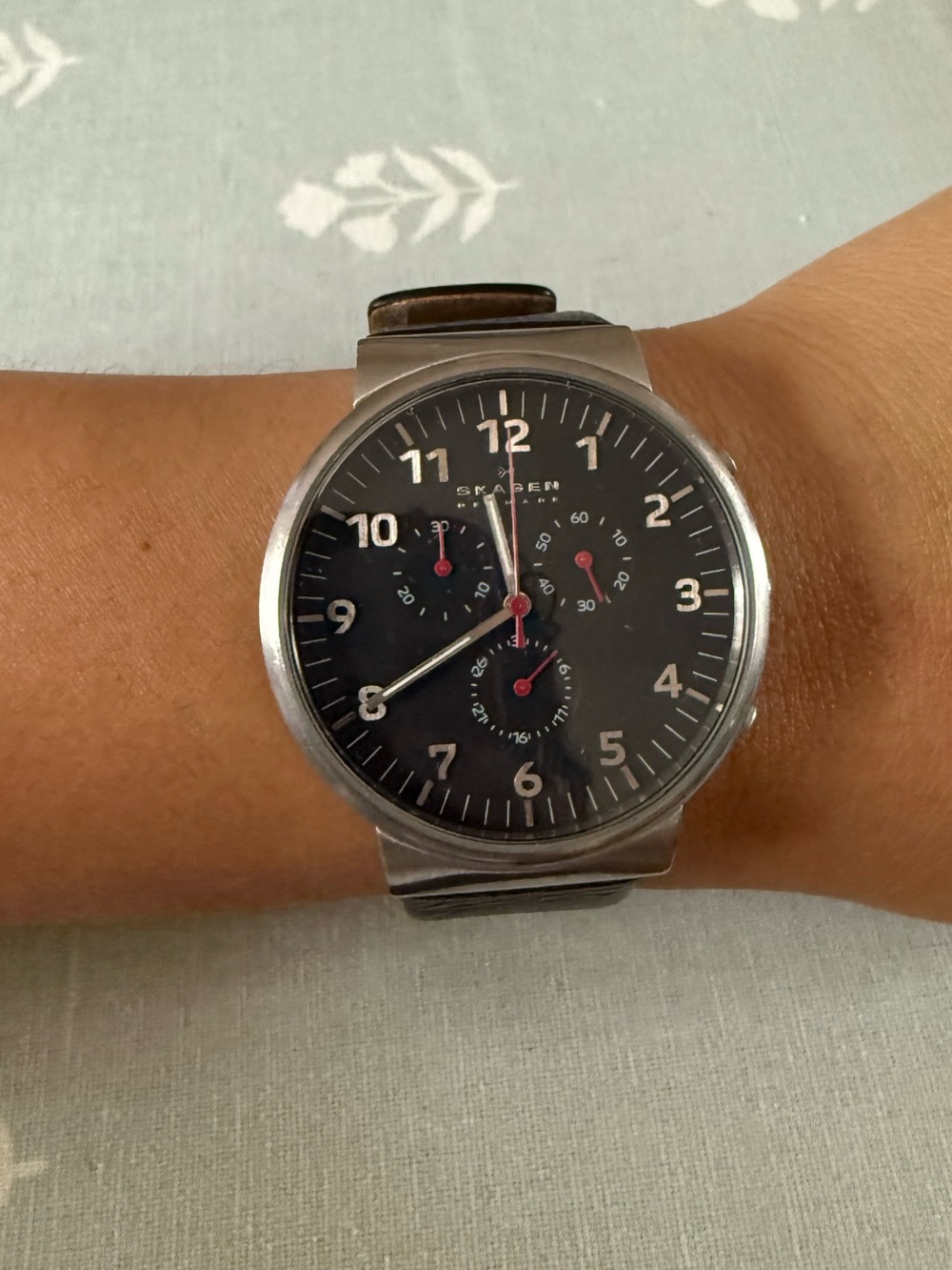 Men's Black Chronograph Wristwatch - Skagen Denmark